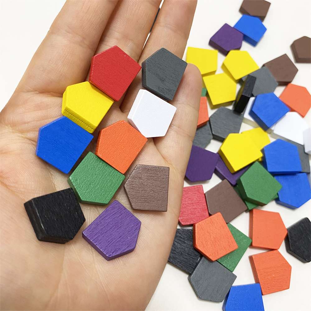 50 pieces 16*16MM Colorful Woo - Board Game Catan 评论和价格